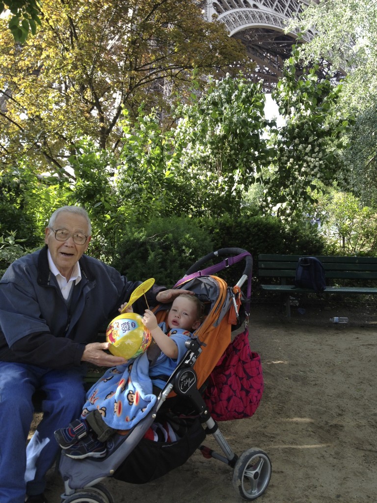 Dad and JJ in Paris