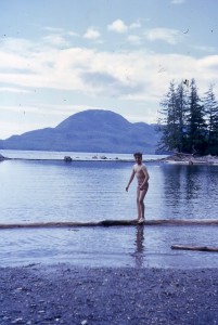 My brother at Buggy Beach in Ketchikan